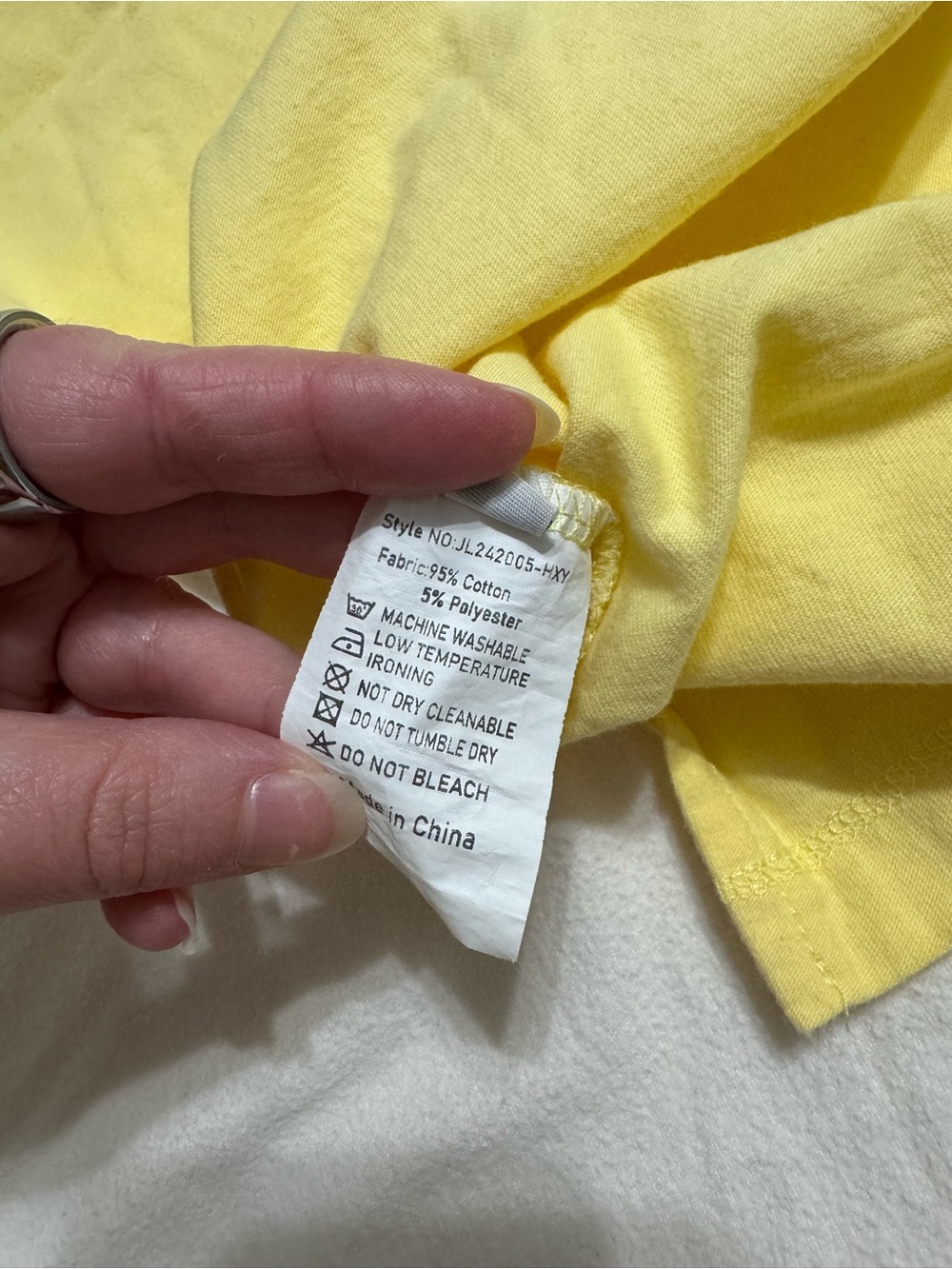 Yellow & Blue Color-Block Tee - Picture 8 of 8